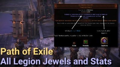 PoE 3.7 Legion All Jewels and Stats